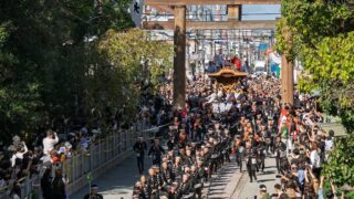 鳳だんじり祭り宮入